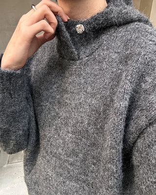 Wool Melange Simple Knit