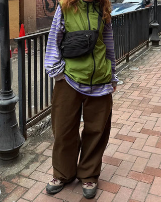 Basic wide cotton pants
