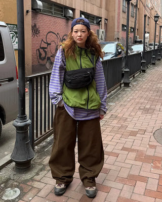 Basic wide cotton pants