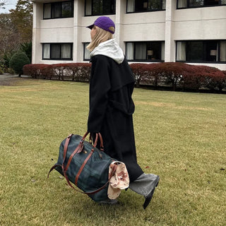 Back-tucked long coat