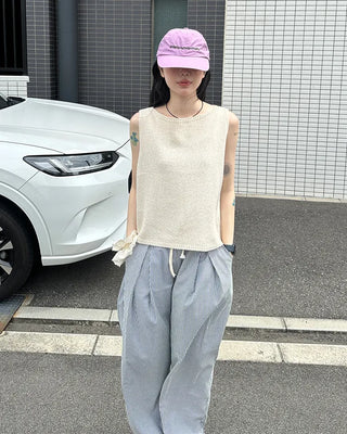 Simple knit vest