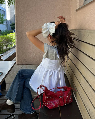 Punching Lace Big Scrunchie