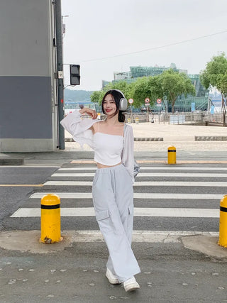Summer drawstring cargo pants (5 colors)