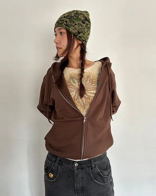 (ORIGINAL) Oversized Double Zip Hoodie (Fleece Lined)