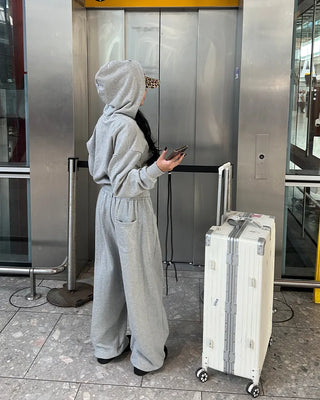 Belt loop waist sweat jogger pants