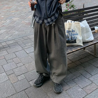 (Unisex) Pintuck Balloon Fit Pants