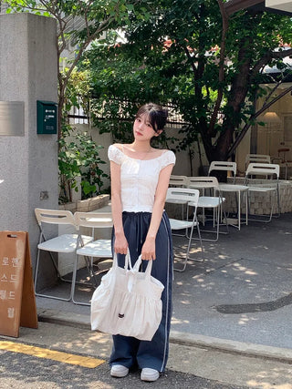 Pleated shirred blouse