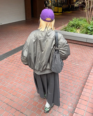 Dot Zip Pocket Tote Bag
