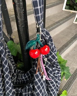 3D Cherry Keyring