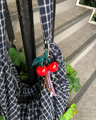 3D Cherry Keyring