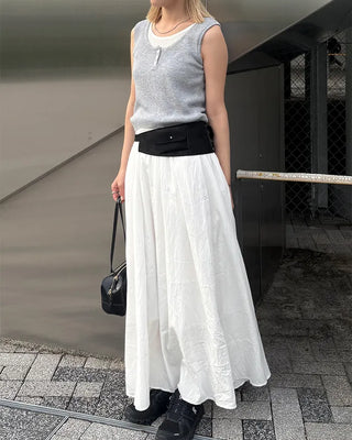 Double pocket belt waist pouch