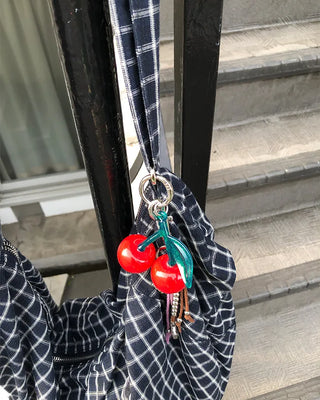 3D Cherry Keyring