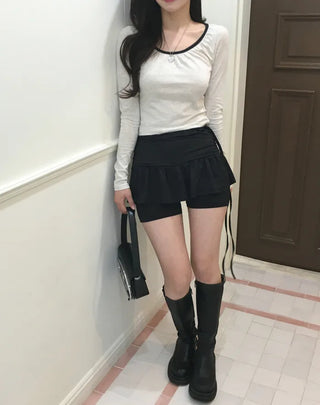 Shirred Spandex Skirt