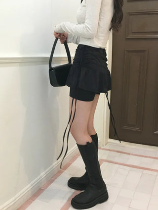 Shirred Spandex Skirt