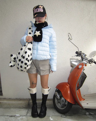 Dot Big Ribbon Boa Bag