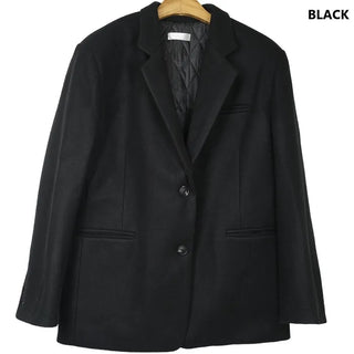 [Quilted Lining] Oversized Wool Jacket