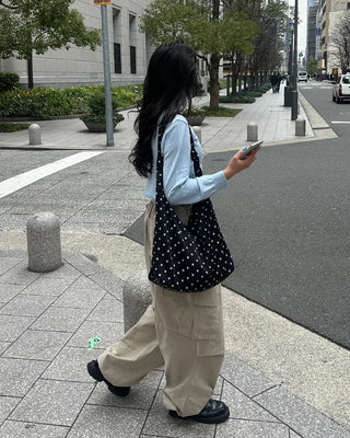 (Unisex) Elastic Waist Cotton Cargo Pants