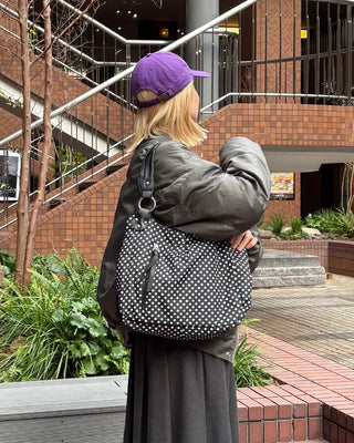 Dot Zip Pocket Tote Bag
