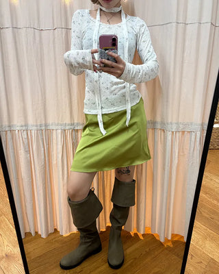 2-Way Wrap Knee-High Leather Boots