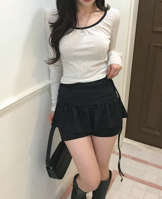 Shirred Spandex Skirt