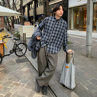 Check pattern shirt