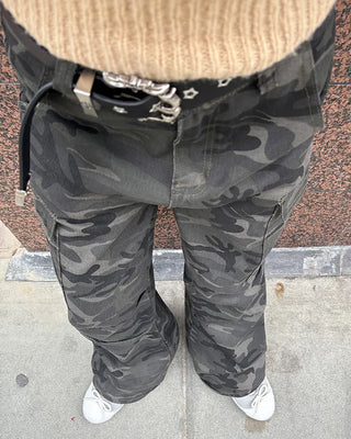 Camouflage Cotton Cargo Pants