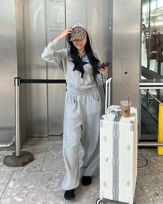 Belt loop waist sweat jogger pants