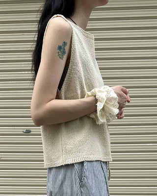 Simple knit vest