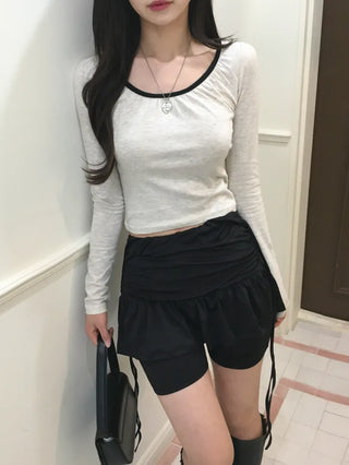 Shirred Spandex Skirt