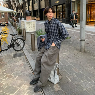 Check pattern shirt