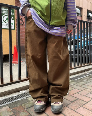 Basic wide cotton pants