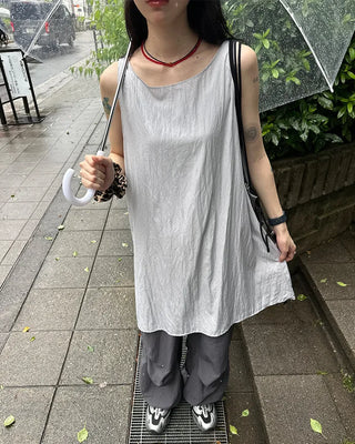 Bust-gathered mini dress