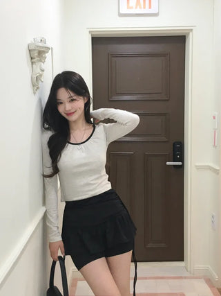 Shirred Spandex Skirt