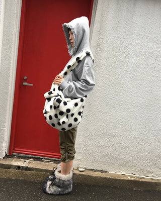 Dot Big Ribbon Boa Bag