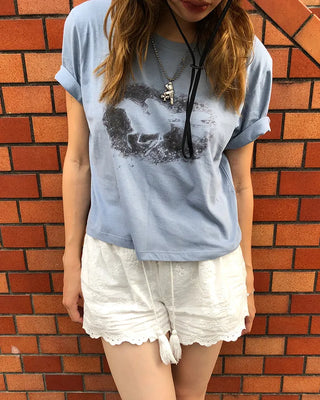 Horse & King Shadow Cropped Half T-Shirt