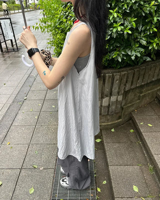 Bust-gathered mini dress
