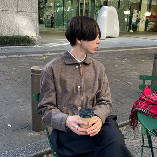 Colored zip-up cardigan