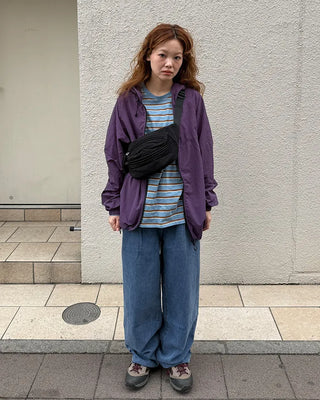 Pintuck Wide Denim Pants