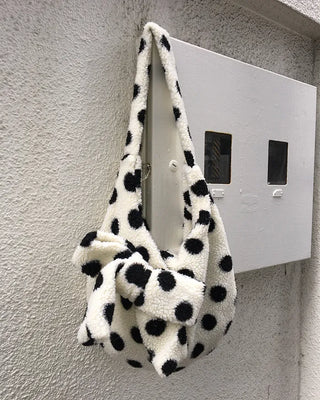 Dot Big Ribbon Boa Bag
