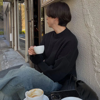 (Unisex) Simple Round Knit