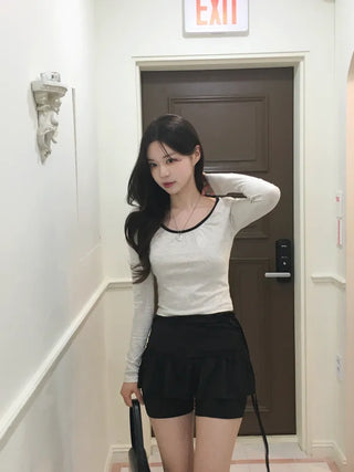 Shirred Spandex Skirt