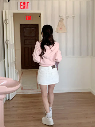 (5 colors) DR Balloon Cropped Hoodie
