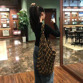 3-way Big Check Shoulder Bag