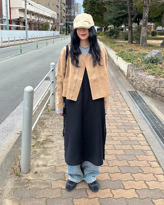 Layered camisole long dress