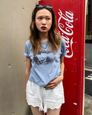 Horse & King Shadow Cropped Half T-Shirt