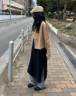 Layered camisole long dress
