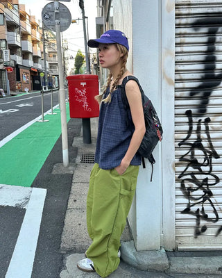 (Unisex) Knee-tuck Easy Nylon Pants