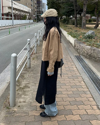 Layered camisole long dress