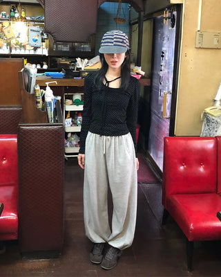 Dot Puff Long-Sleeve T-Shirt