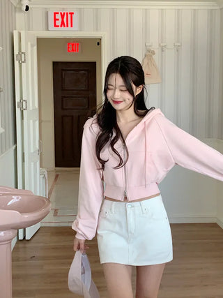 (5 colors) DR Balloon Cropped Hoodie